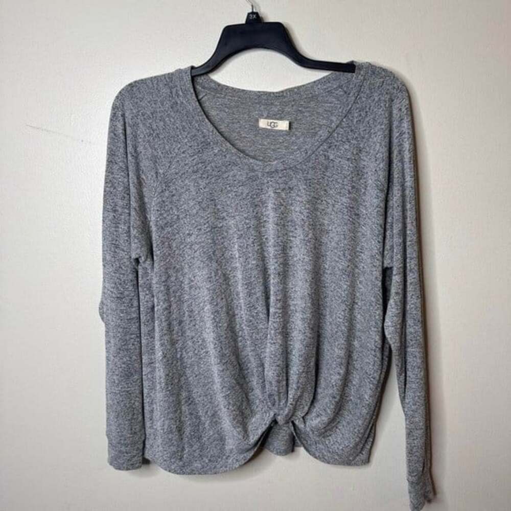 Gray UGG long sleeve top with a relaxed fit
